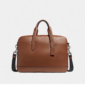 Coach Tan Leather Men's Briefcase